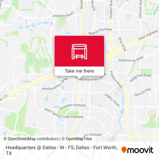 Headquarters @ Dallas - W - FS map