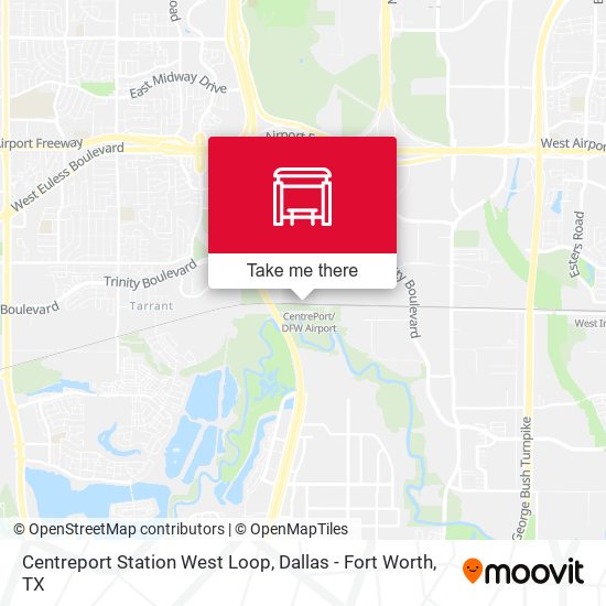 Mapa de Centreport Station West Loop