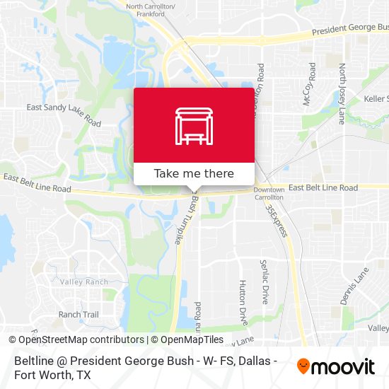 Beltline @ President George Bush - W- FS map
