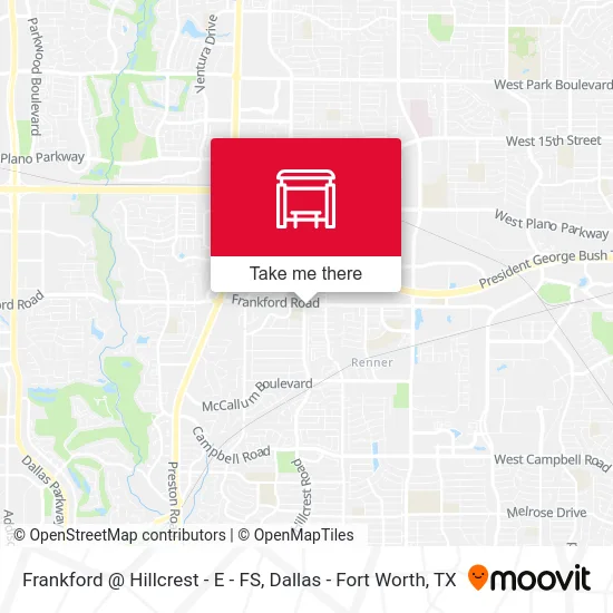 Frankford @ Hillcrest - E - FS map