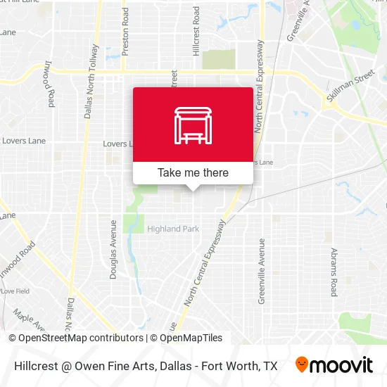 Hillcrest @ Owen Fine Arts map