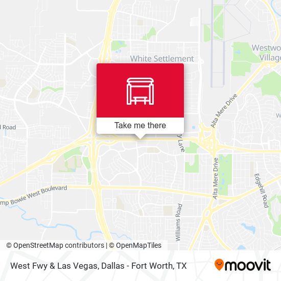 West Fwy & Las Vegas map