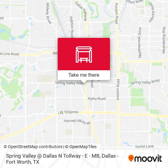 Mapa de Spring Valley @ Dallas N Tollway - E - MB