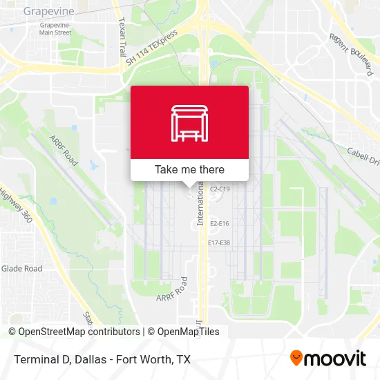 Terminal D map