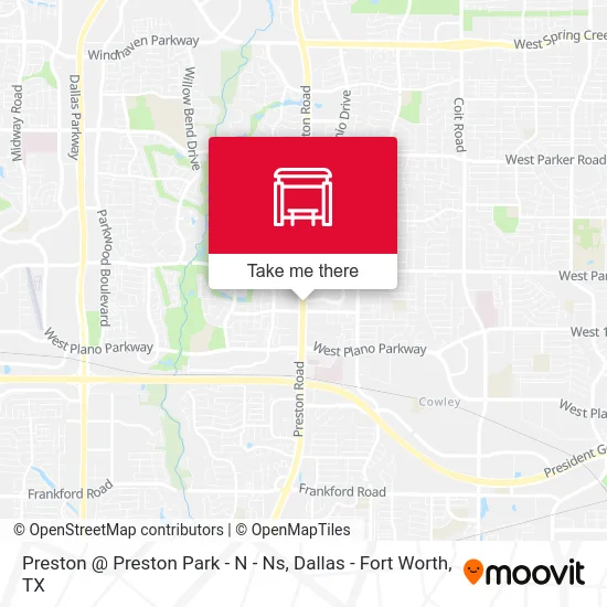 Preston @ Preston Park - N - Ns map