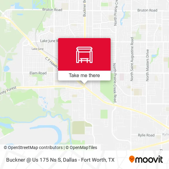 Buckner @ Us 175 Ns S map