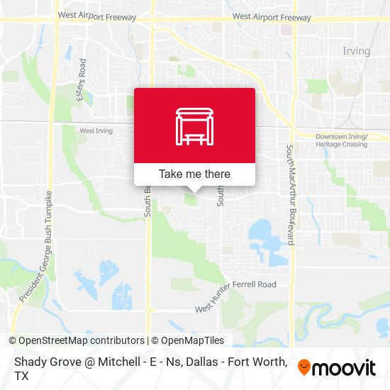 Shady Grove @ Mitchell - E - Ns map