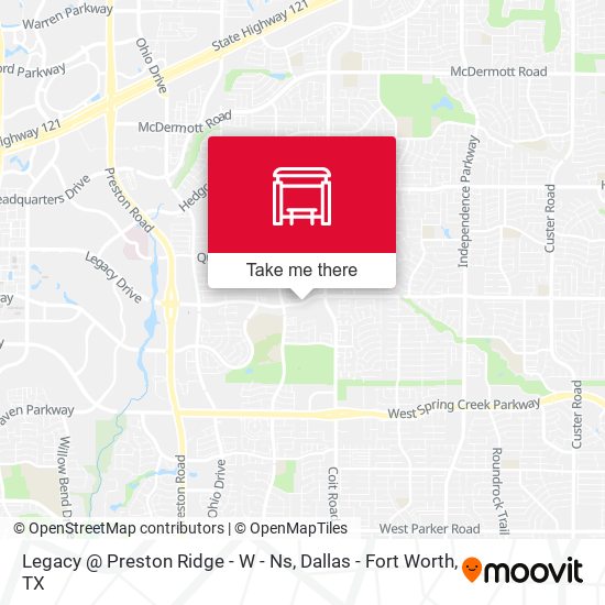 Legacy @ Preston Ridge - W - Ns map