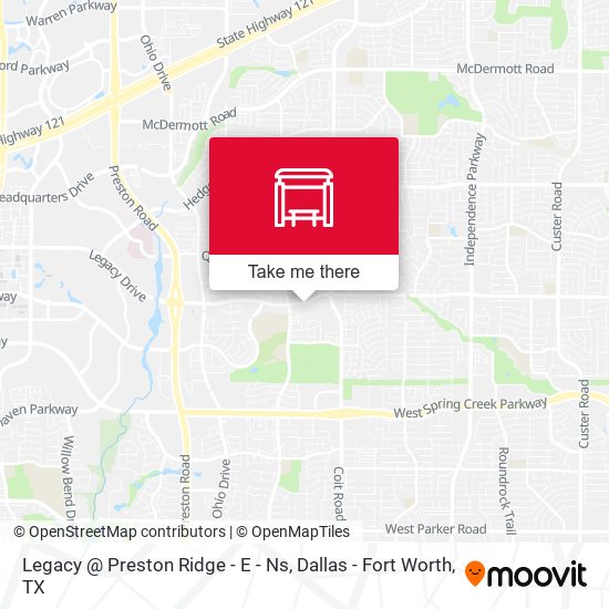 Legacy @ Preston Ridge - E - Ns map