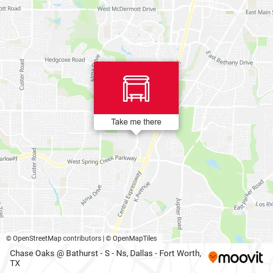 Chase Oaks @ Bathurst - S - Ns map