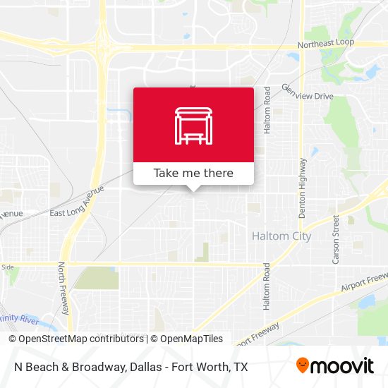 N Beach & Broadway map