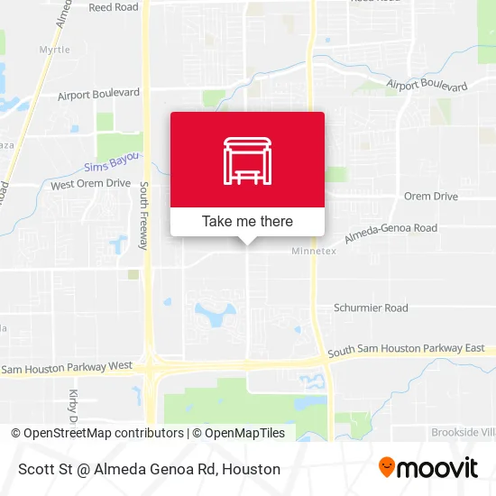 Mapa de Scott St @ Almeda Genoa Rd