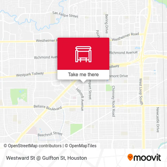 Mapa de Westward St @ Gulfton St
