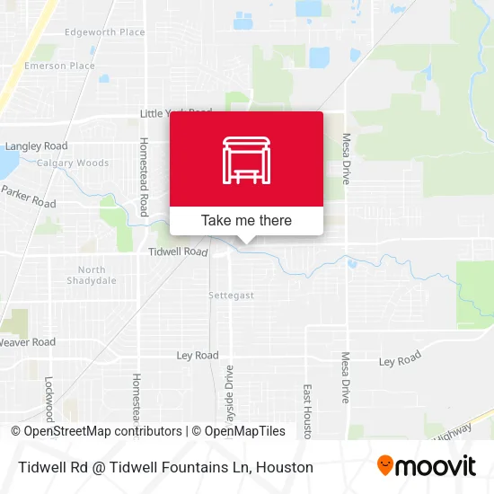 Mapa de Tidwell Rd @ Tidwell Fountains Ln