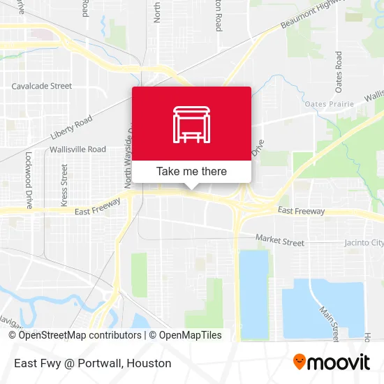 East Fwy @ Portwall map