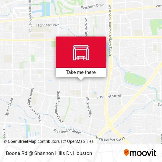 Boone Rd @ Shannon Hills Dr map