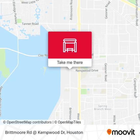 Brittmoore Rd @ Kempwood Dr map