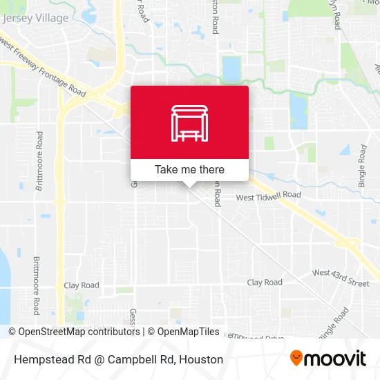 Hempstead Rd @ Campbell Rd map