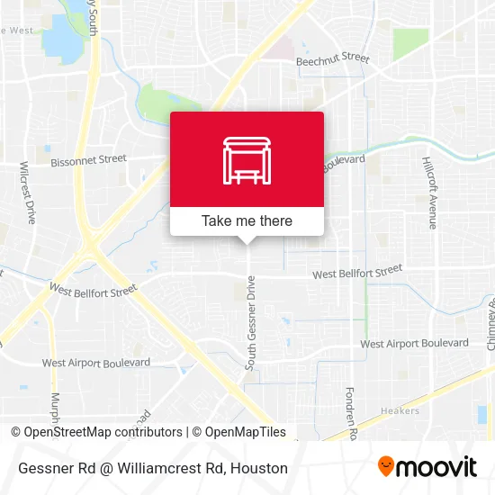 Gessner Rd @ Williamcrest Rd map