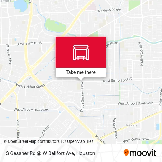 Mapa de S Gessner Rd @ W Bellfort Ave