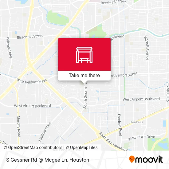 S Gessner Rd @ Mcgee Ln map