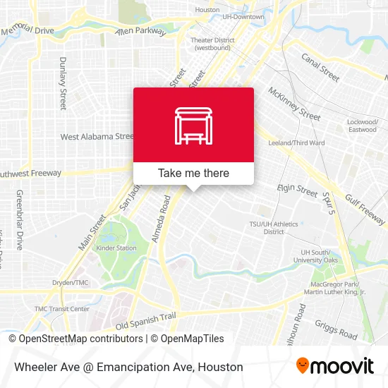 Wheeler Ave @ Emancipation Ave map