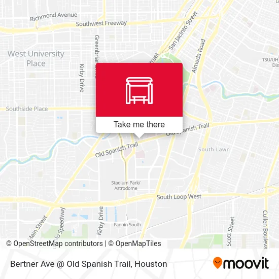 Mapa de Bertner Ave @ Old Spanish Trail