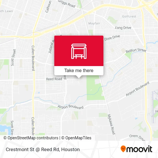 Crestmont St @ Reed Rd map