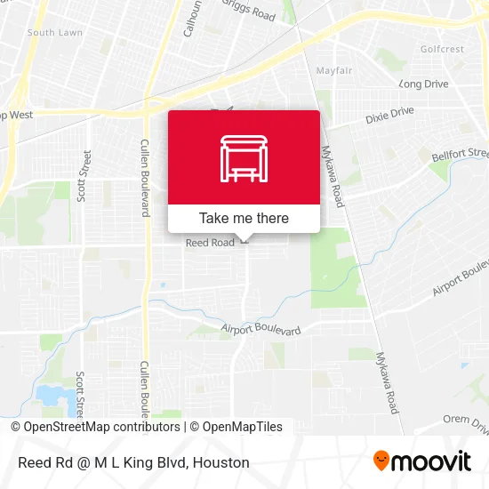 Reed Rd @ M L King Blvd map