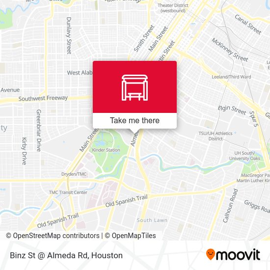 Binz St @ Almeda Rd map
