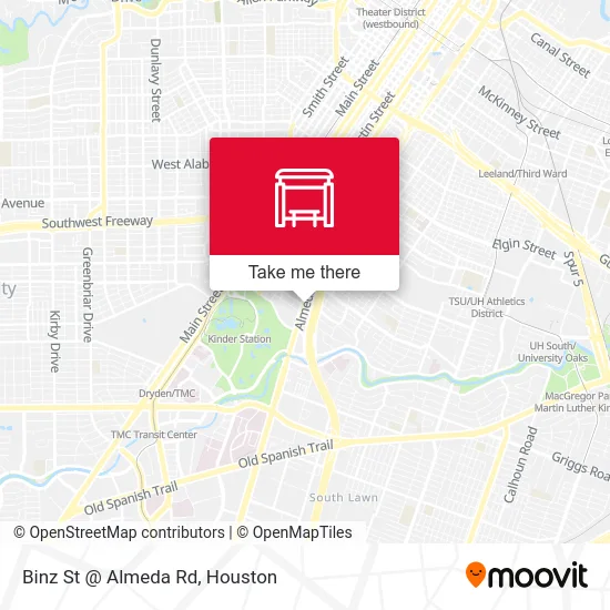 Mapa de Binz St @ Almeda Rd