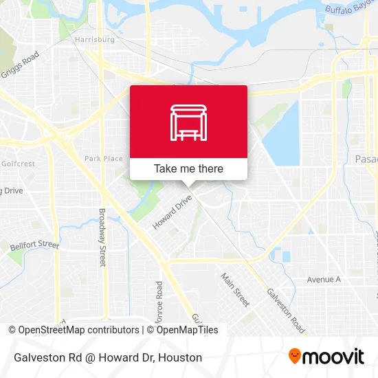 Galveston Rd @ Howard Dr map