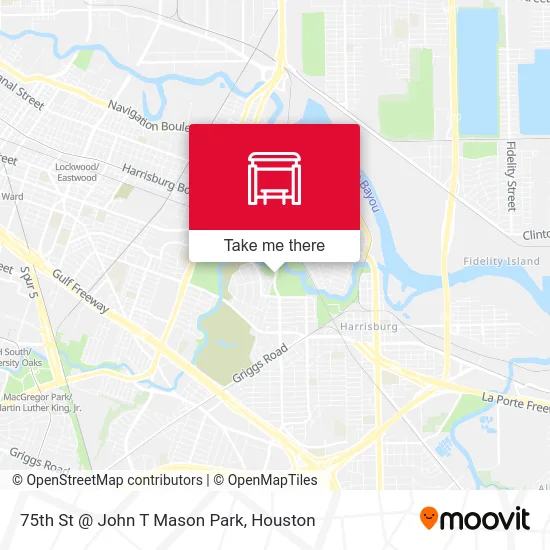 75th St @ John T Mason Park map