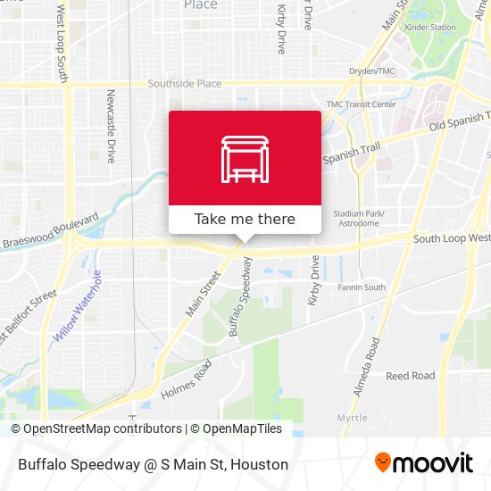 Buffalo Speedway @ S Main St map
