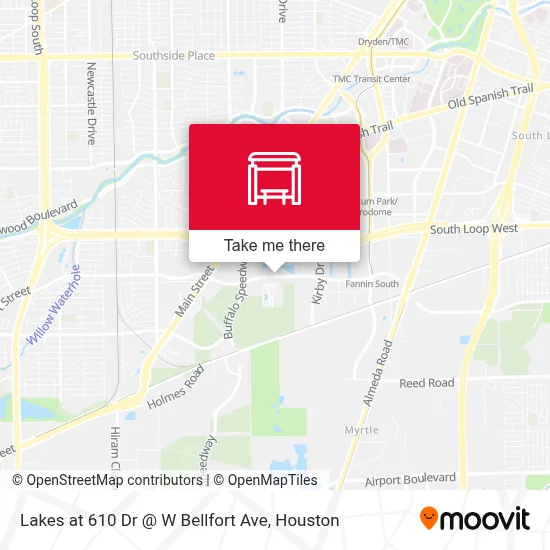 Lakes at 610 Dr @ W Bellfort Ave map