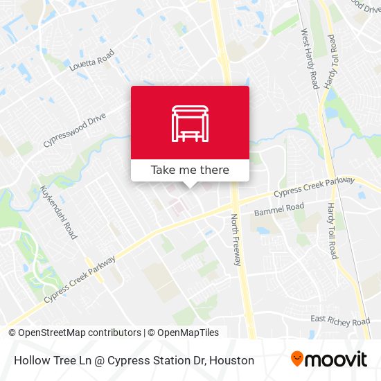 Hollow Tree Ln @ Cypress Station Dr map