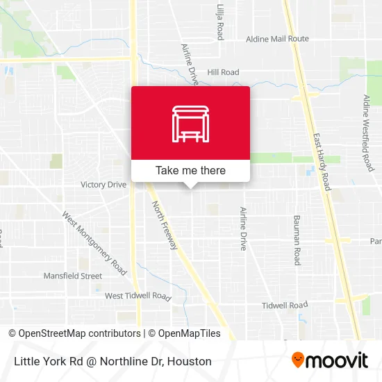 Mapa de Little York Rd @ Northline Dr