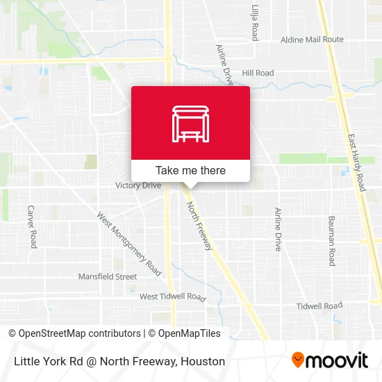 Little York Rd @ North Freeway map