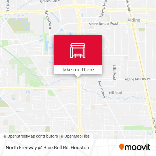 North Freeway @ Blue Bell Rd map