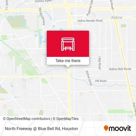 Mapa de North Freeway @ Blue Bell Rd