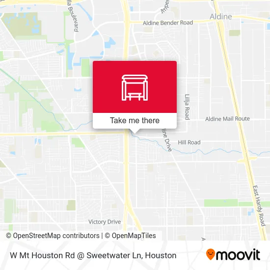 W Mt Houston Rd @ Sweetwater Ln map