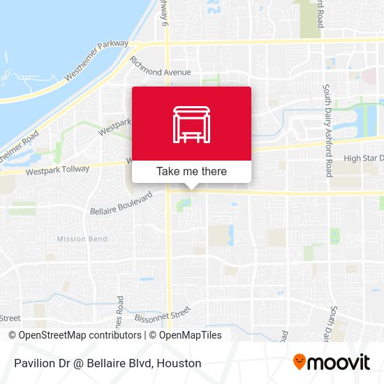 Pavilion Dr @ Bellaire Blvd map