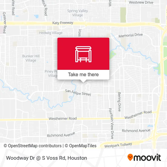 Mapa de Woodway Dr @ S Voss Rd