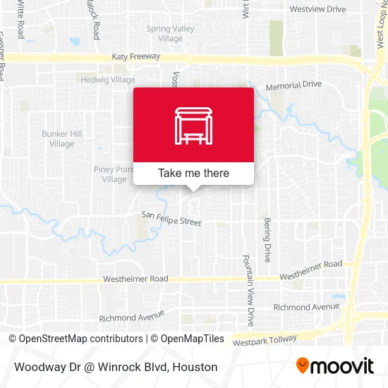 Woodway Dr @ Winrock Blvd map
