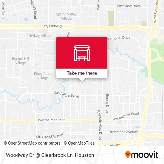 Woodway Dr @ Clearbrook Ln map