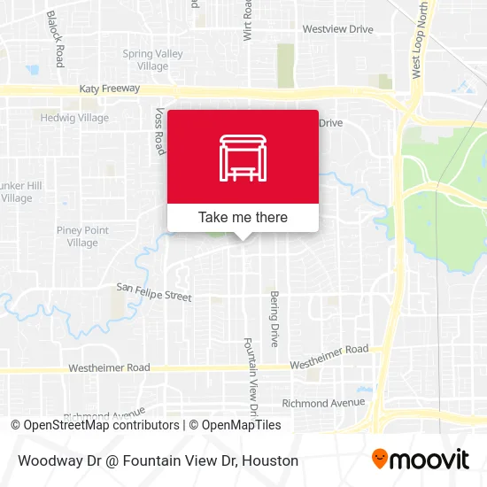 Woodway Dr @ Fountain View Dr map