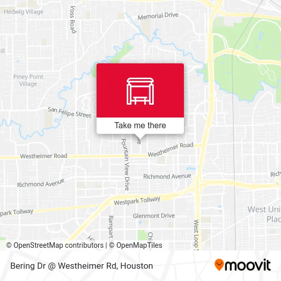 Bering Dr @ Westheimer Rd map