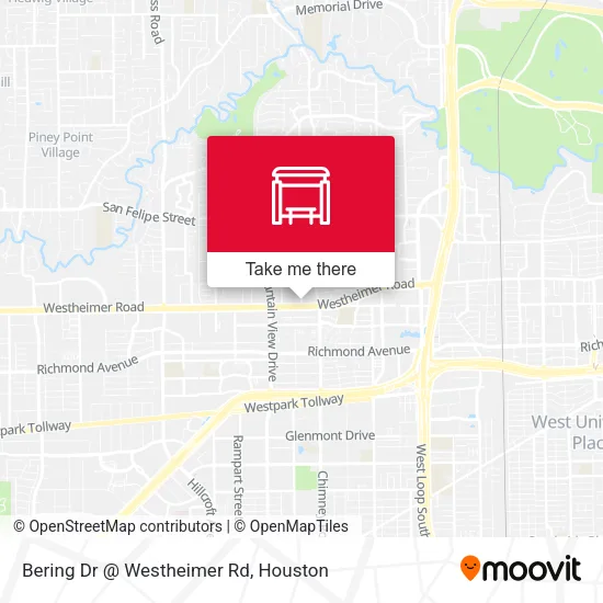 Mapa de Bering Dr @ Westheimer Rd