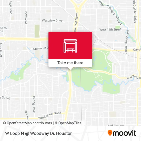 Mapa de W Loop N @ Woodway Dr