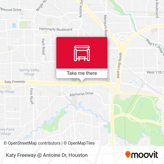 Katy Freeway @ Antoine Dr map